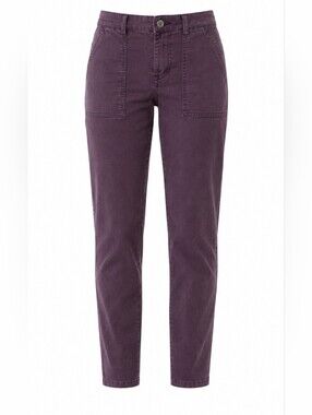 Cabi Cargo Purple Eggplant Slim Leg Pant  2